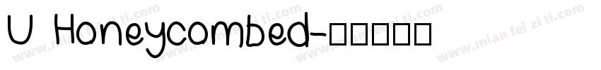 U Honeycombed字体转换